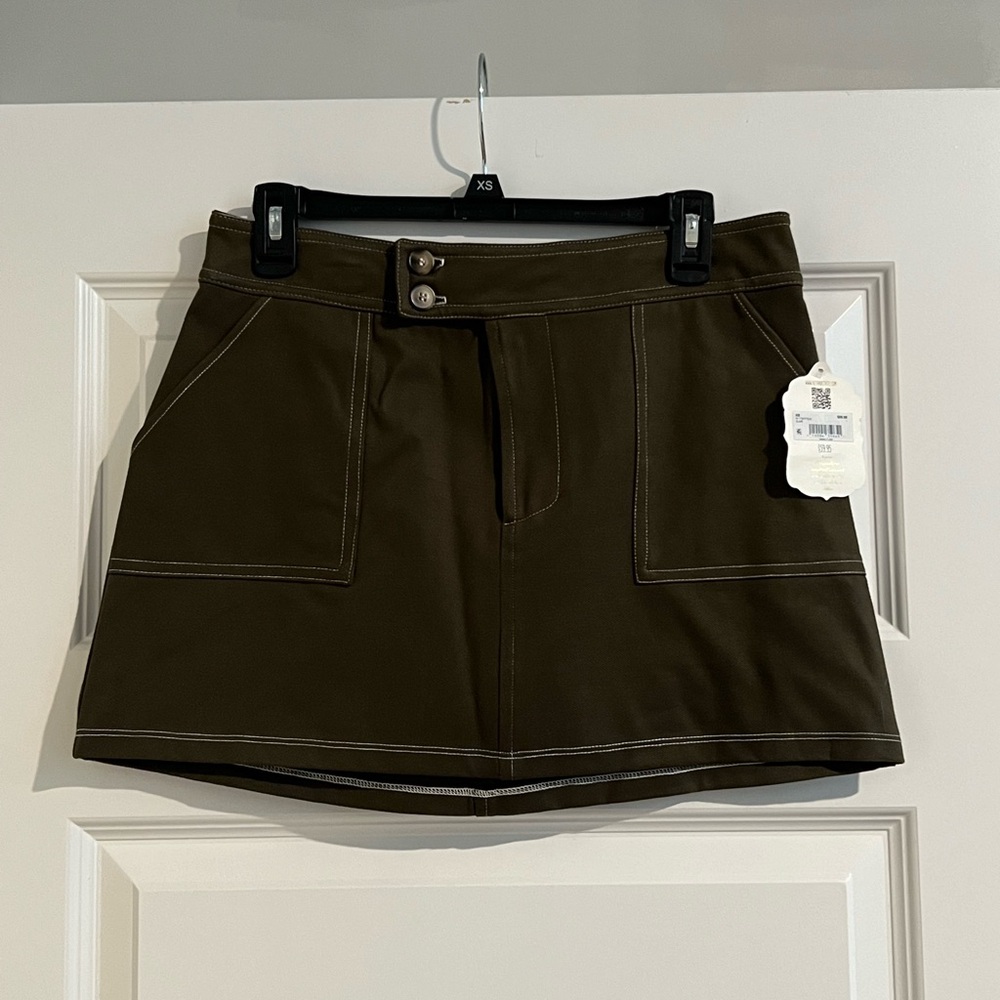 NWT Altar’d State Olive Mini Skirt Size Large
